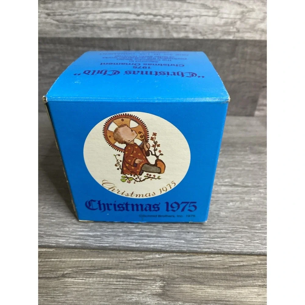 Hummel Christmas Ornament 1975 Bulb Child Second‎ In Series w/ Box Schmid Bros